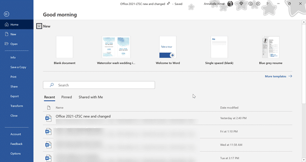 New and better features in Office 2021 and Office LTSC