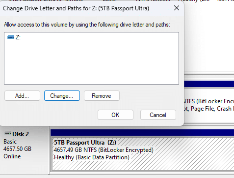Make a consistent drive letter or path to a removable drive
