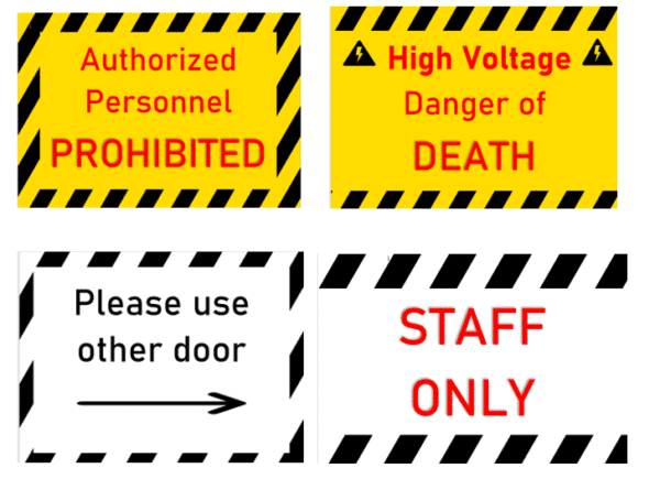 How to Create a Striped Border in Microsoft Word for Emergency or Warning Signs