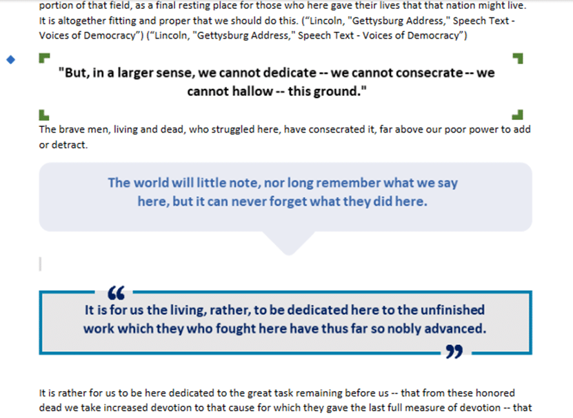 Visual Emphasis makes text more attractive and engaging in Word Online